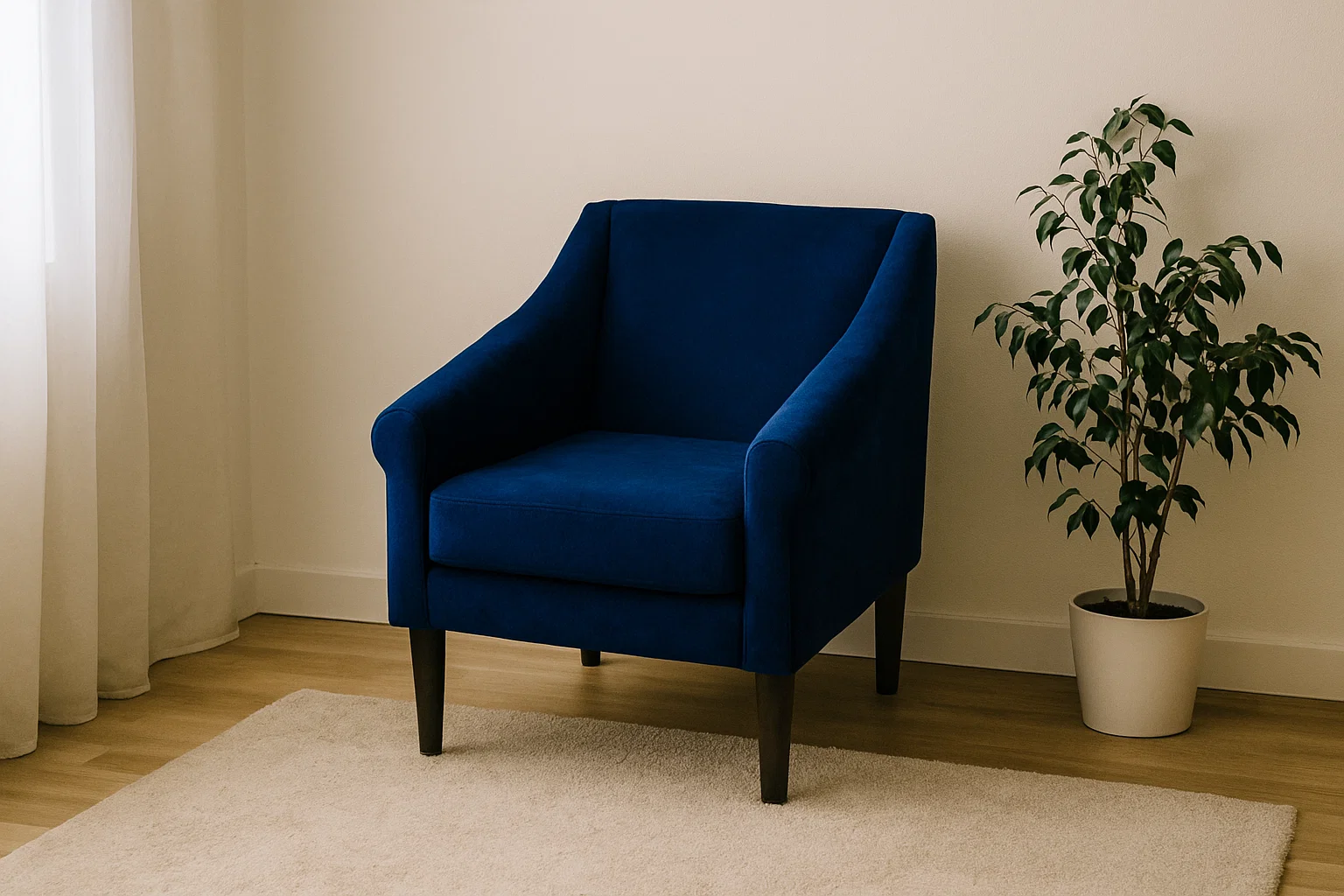 Poltrona Isabella Azul Marino