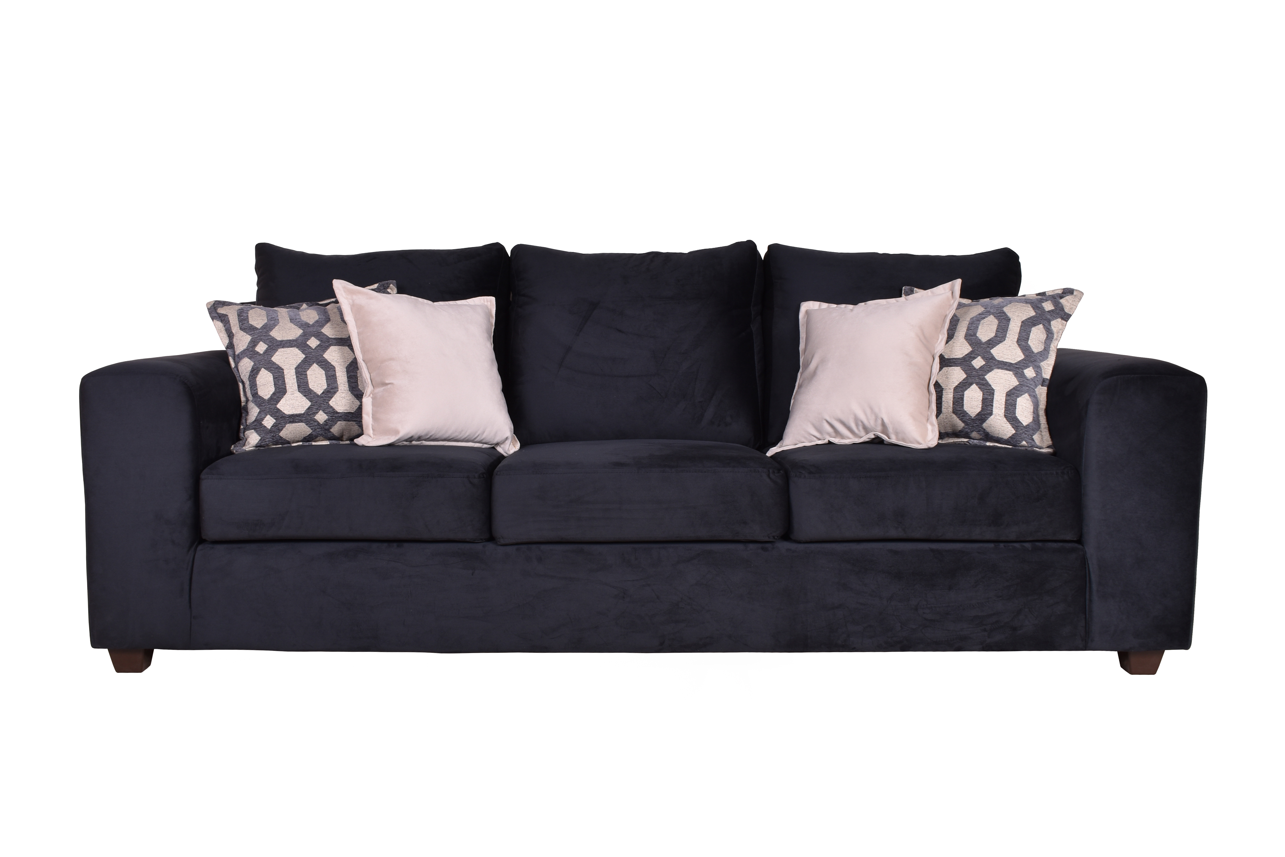 Sofa Kenia 3c Felpa Negro - Imagen 2