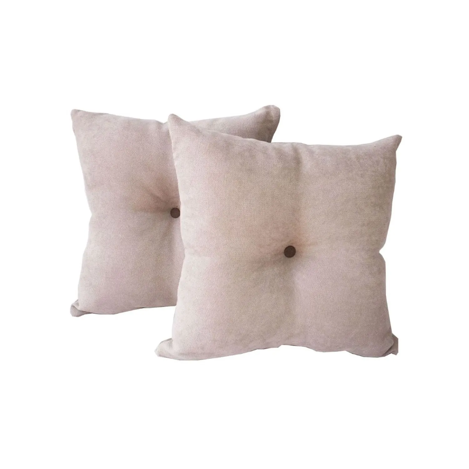 Juego Cojines con Botón Beige - Imagen 2