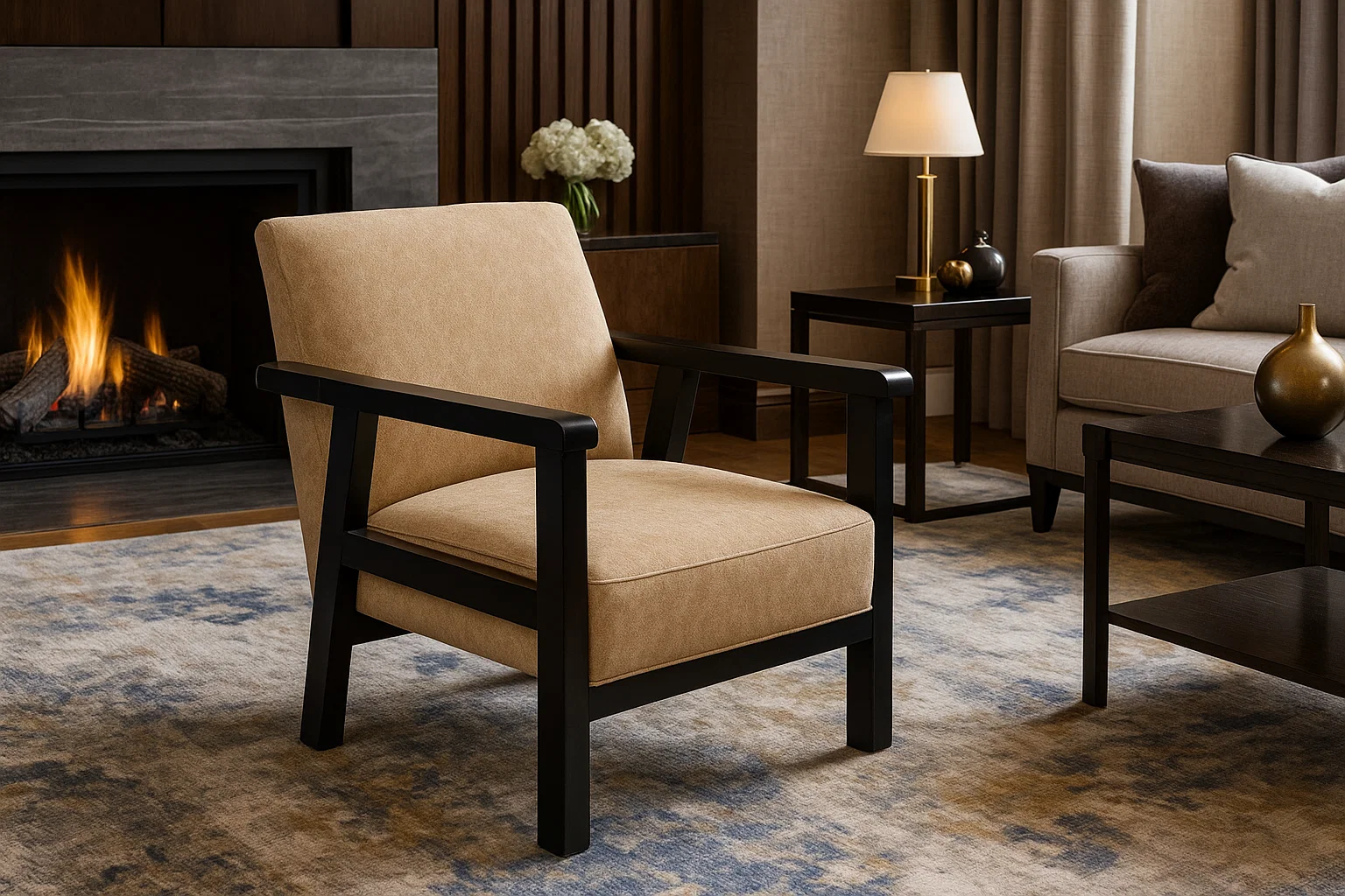 Sitial Robert Madera Beige