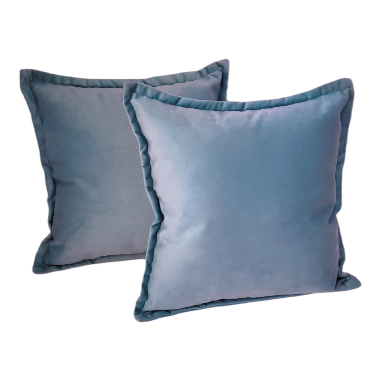 Cojines Decorativos Felpa Petróleo - Imagen 2