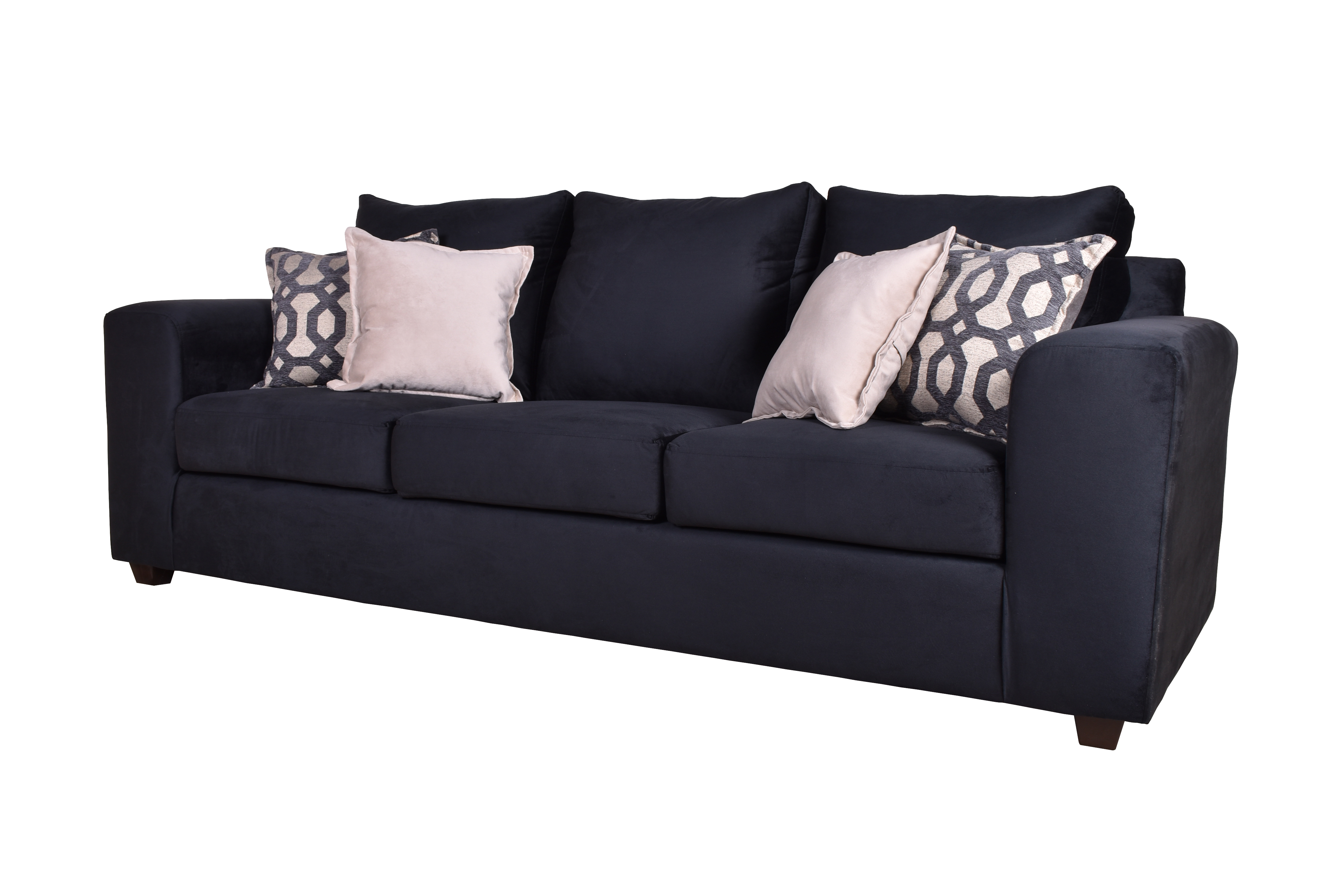 Sofa Kenia 3c Felpa Negro - Imagen 3